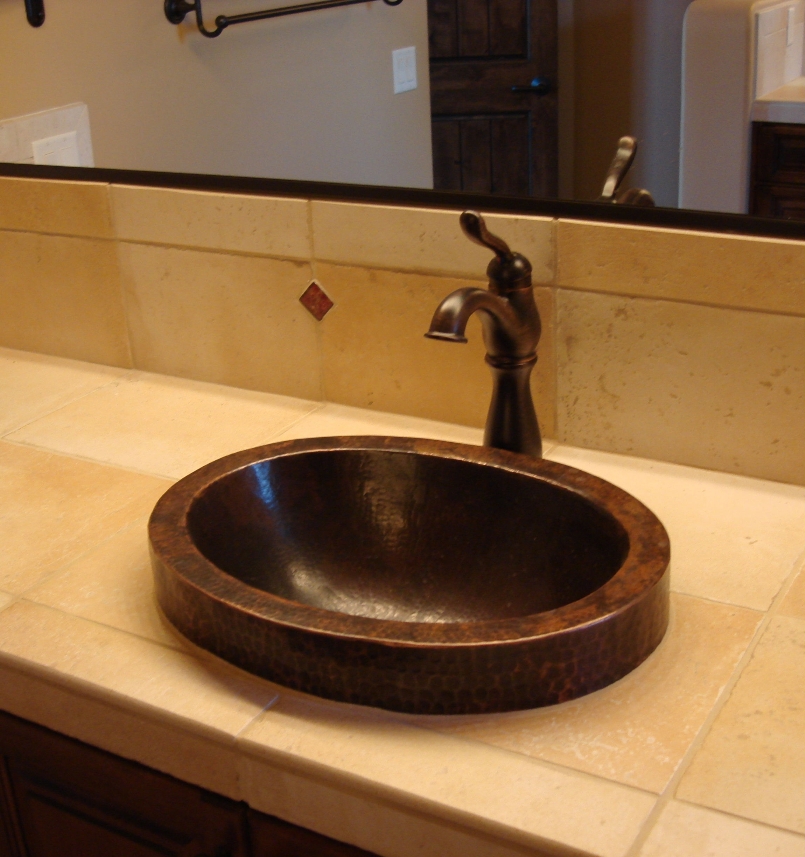 Client Gallery - Oval Copper Vanity Sink